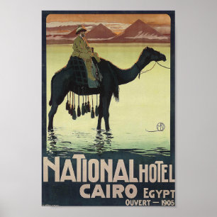 Poster Aventure de l'Egypte d'affiche de Vintage voyage