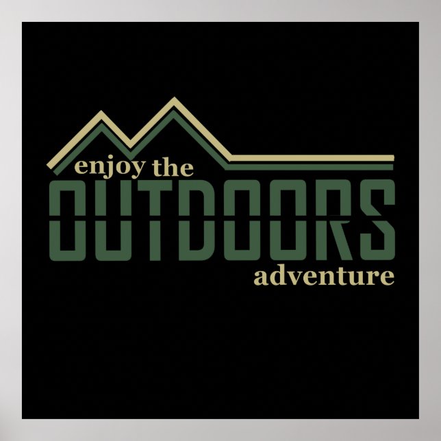 Poster Aventure de randonneurs en plein air (Devant)