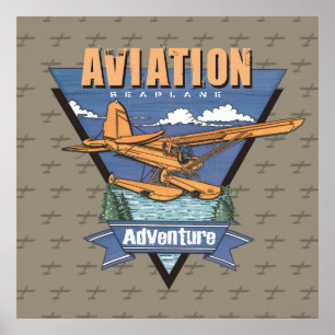 Poster Aventure hydravion