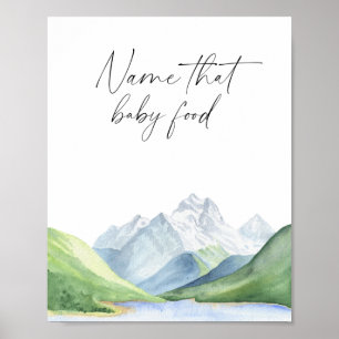 Poster Aventure temps - Nommer ce bébé nourriture