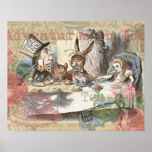 Poster Aventures d'Alice au pays des merveilles Art de la