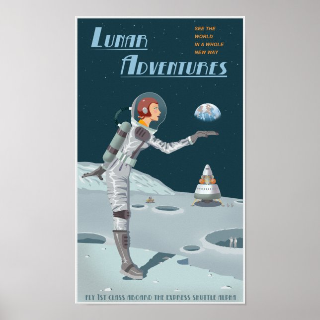 Poster Aventures lunaires (Devant)