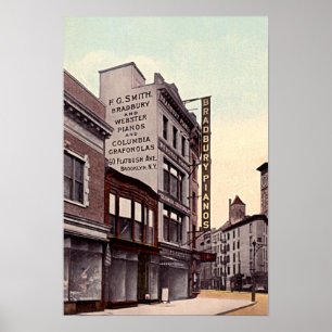 Poster Avenue 1915 de Brooklyn New York Flatbush