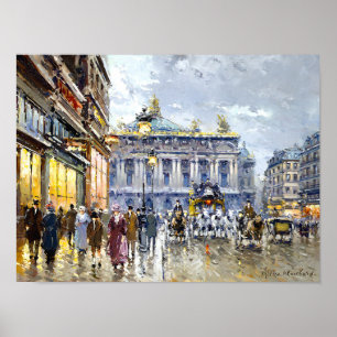 Poster Avenue de l'Opéra par Antoine Blanchard