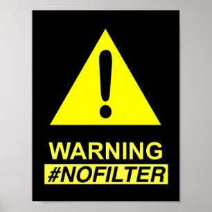 Poster Avertissement de rendement Aucun haut-parleur de f