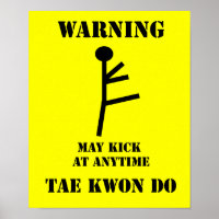Avertissement de Taekwondo Martial Arts