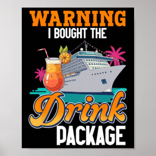 Poster Avertissement sur le forfait de boissons pour les 