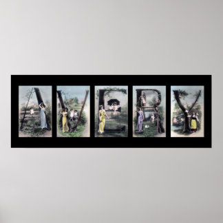 Poster AVERY Alphabet Lettre Nom Art