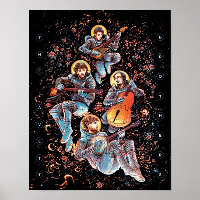 Poster avett tour dessin animé frères 2020 mnctv (Devant)