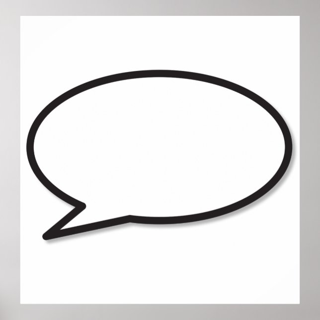 Poster AVEZ VOTRE DIRE Bande Dessinée Livre Voix Bubble (Devant)
