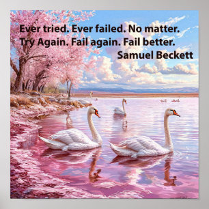 Poster Avez-vous déjà essayé. Avez-vous déjà échoué. Peu 
