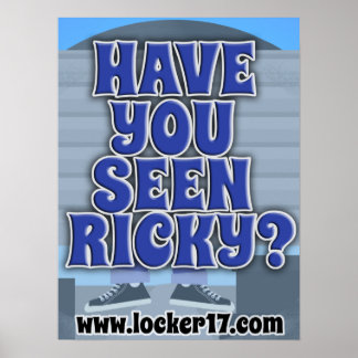 Poster Avez-Vous Vu Ricky Cool Réserver Question Devise