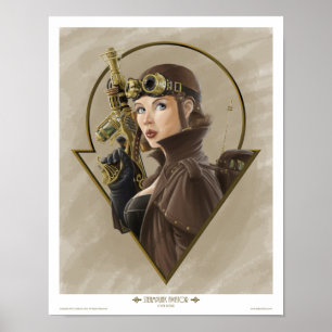 Poster Aviateur de Steampunk