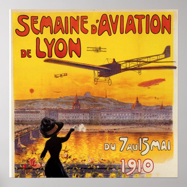 Poster Aviation vintage (Devant)