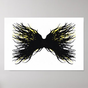 Poster Avidité Abstraite 7 Péchés Capitaux Encre Alcooliq