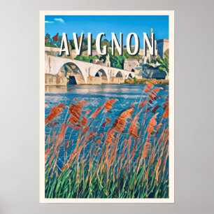 Poster Avignon Photo Vintage