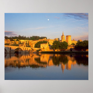 Poster Avignon, Vaucluse, Provence, France, Rhône