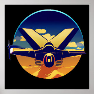 Poster Avion à réaction de combat