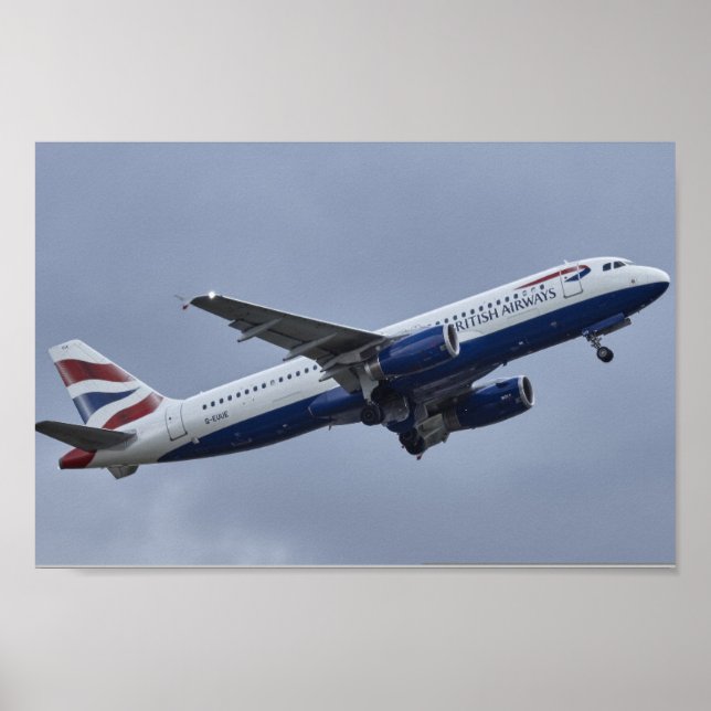 Poster Avion British Airways (Devant)