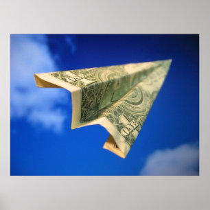 Poster Avion d'argent