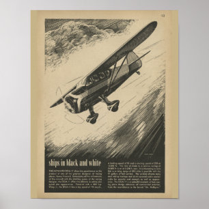 Poster Avion de l'aviation Howard DGA-11 1938 Imprimer