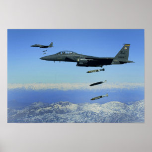 Poster Avion F-15E Strike Eagle de l'US Air Force