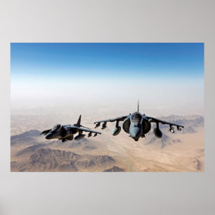 Poster Avion Harrier II AV-8B