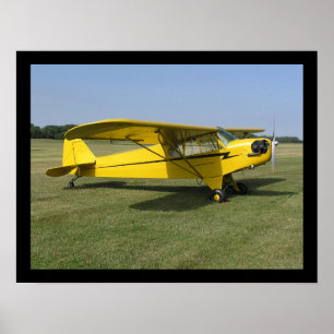 Poster Avion peu jaune