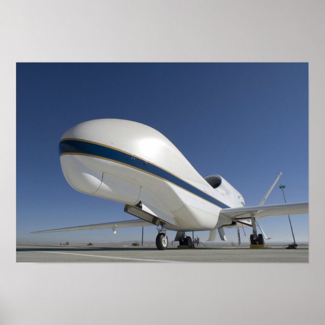 Poster Avion sans pilote Global Hawk (Devant)