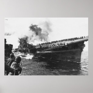 Poster Avion USS Franklin (CV-13) Pearl Harbour