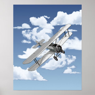 Poster Avion vintage