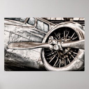 Poster Avion vintage