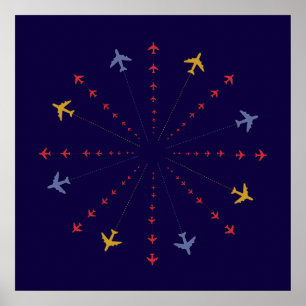 Poster avions / avions / avions