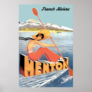 Poster Aviron à Menton
