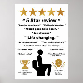 Poster Avis amusants sur la salle de bain