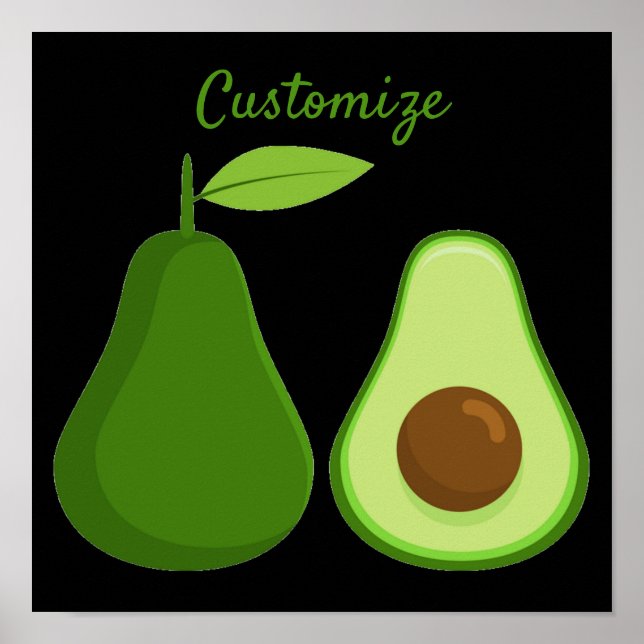 Poster Avocado Lover Design Thunder_Cove (Devant)