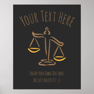 Poster Avocat Procureur Juge Cabinet d'avocats / Bu