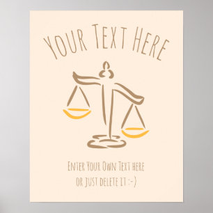 Poster Avocat   Procureur   Juge   Cabinet d'avocats / Bu