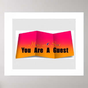 Poster Avoir Un Siège Vous Êtes Un Invité