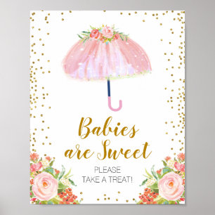 Poster Avril Douche Bébés sont sucrés S'il vous plaît pre