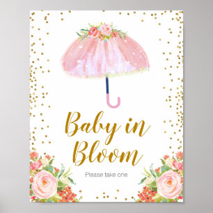 Poster Avril Douches Apportent mai Fleurs bébé en fleurs