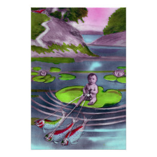 Poster Avril Fool Carte Postale Vintage
