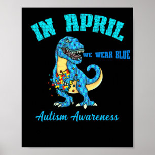 Poster Avril Nous Portons Bleu Sensibilisation sur l'auti