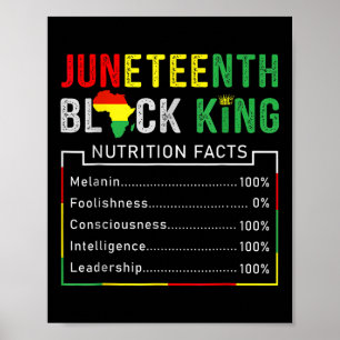 Poster Awesome Junetdix Black King Melanin Fête des pères