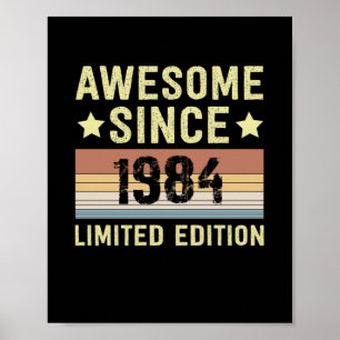 Poster Awesome Since 1984 Birthday