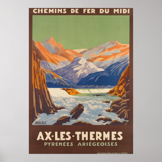 POSTER AX LES THERMES (Devant)