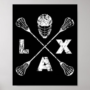 Poster Axe croisé Lacrosse