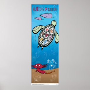 Poster - Axolotls Under the Sea - Buellton.Art