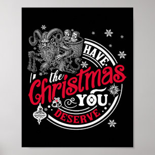 Poster Ayez le Noël que vous méritez Krampus Noël H