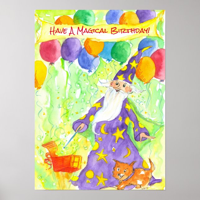 Poster Ayez Un Enfant D'Anniversaire Magique (Devant)